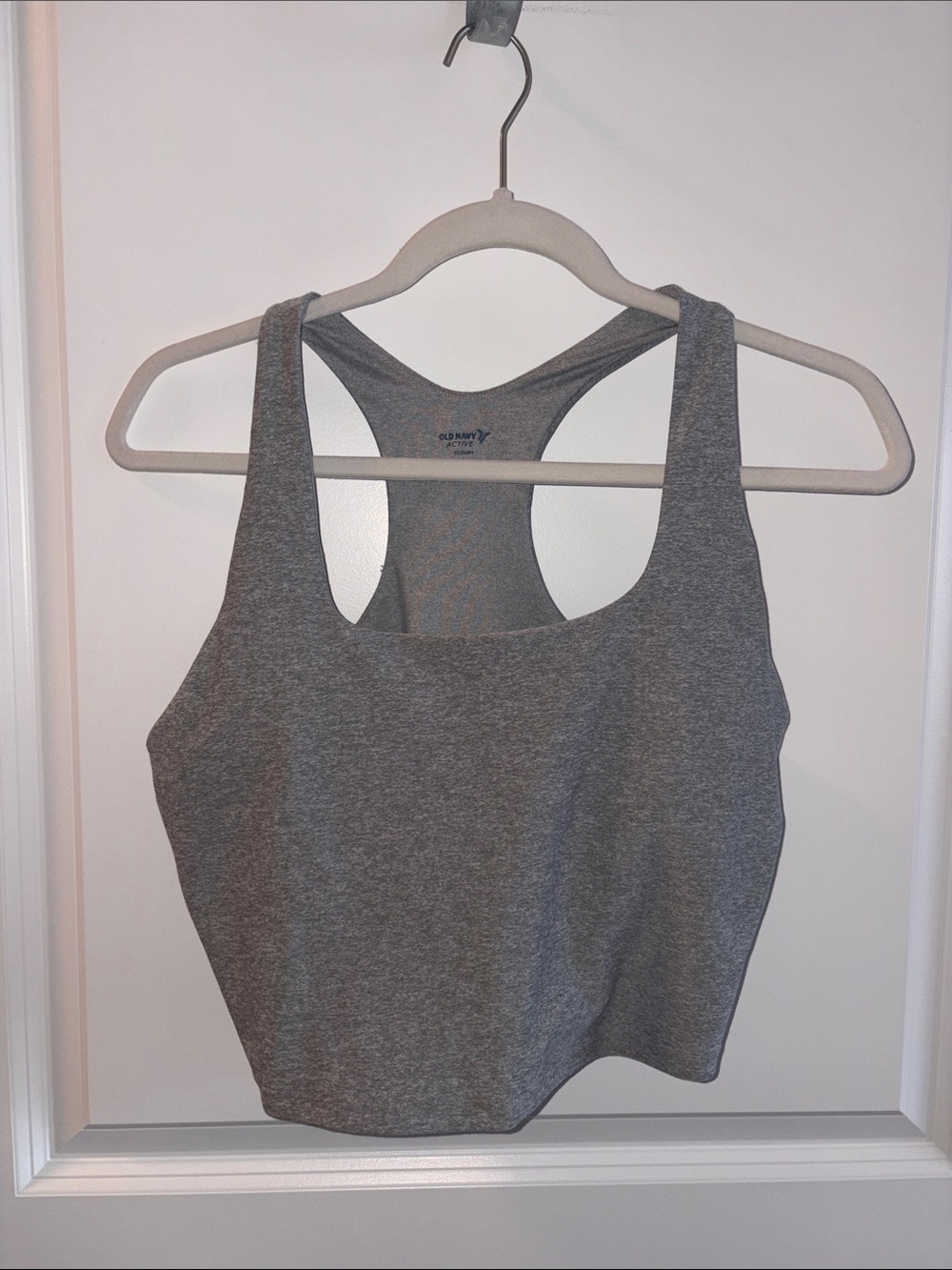 Old Navy Gray Racerback Sports Bra Tank Top